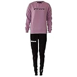 TUTA DONNA 104 G/COLLO CON PAILLETTES IN FELPA VIOLA/NERO Tg. S