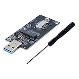 Hoite Scheda di espansione adattatore NGFF M.2 Key-B a USB 3.0 – con slot SIM per moduli modem wireless LTE 3G/4G/5G