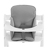 hauck Alpha Cosy, Grigio - Cuscino Riduttore Seggiolone per Bambini a Partire dai 6 Mesi - Compatibile con Sediolone Pappa Alpha+ Beta+ e Arketa - Antiscivolo