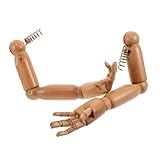 VINTORKY Braccia Manichino in Legno Articolate con Flessibili Parti Braccia in Legno Solido per Esposizione Ragazzo Ragazza e Bimbi per Vetrina