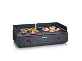 SEVERIN PG 8569 SUAVE Piastra per grigliare professionale extra large, Temperatura fino a 240°, Potenza 2.200 W