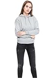 Urban Classics Tb1524-Ladies Hoody, Felpa con cappuccio Donna, Grey, S