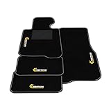 Kit Tappetini Auto compatibili con Bmw Serie 4 F33 Cabrio 2014-2021 | Set Tappeti in Moquette, ricamo Edition, Tappeto auto su misura