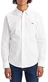 Levi's Long-Sleeve Battery Housemark Slim, Uomo, White, S