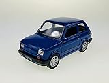 Welly Fiat 126 Blu identico Polski Fiat 126p 1972-2000 ca 1/43 1/36-1/46 modello Auto