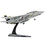 HANGOU Aereo da Caccia Militare 1:100 F-14 (ali variabili) Fighter Modello di aeroplano Per le collezioni, le decorazioni e i regali