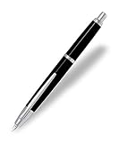 Pilot Penna stilografica retrattile media senza cappuccio con finiture in rodio - argento