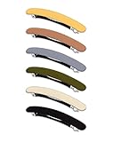 Fermagli per capelli da donna, confezione da 6 , automatici vintage grandi per ragazze con capelli fini e folti