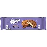 Milka, Choco Wafer, Wafer Croccante e Goloso con una Copertura di Cioccolato al Latte Milka, con Latte Alpino, Cacao Sostenibile, 180g (6 merende da 30g)