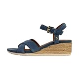 Geox D Ischia Corda B, Sandalo con Zeppa Donna, Avio, 38 EU