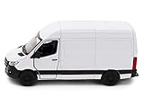 Toyland® 12 cm Pull Back & Go Die Cast Bianco Sprinter Van con porte apri e chiudi - Veicoli giocattolo - Scala 1:48