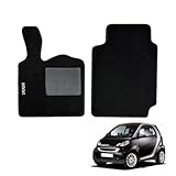 SERIE 2 TAPPETI - TAPPETINI IN MOQUETTE NERI PER SMART FORTWO 451-2007 ->2014