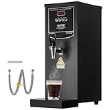 VEVOR Caldaia per Acqua Commerciale 187 x 247 x 496 mm Erogatore Elettrico di Acqua Calda 10 L 2500 W con Tubo di Riscaldamento in Acciaio Inossidabile, 50 L all'Ora, per Caffè, Ristorante, Ufficio
