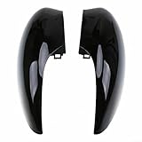 Set di coperture per specchietto laterale con spia luminosa, parti di ricambio in ABS nero lucido per Ford Fiesta MK7 2008-2017 Fiesta Van