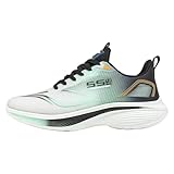 Sneaker da uomo e donna, scarpe da ginnastica leggere, traspiranti, unisex, da jogging, con plateau, per il tempo libero, da tennis, antiscivolo, verde, 39 EU