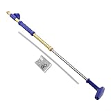 Zilimontt Spruzzatore manuale da giardino con testa di spruzzo regolabile, design a pressione push-pull in plastica e rame, trasforma le bottiglie di bevande in potenti (singolo)