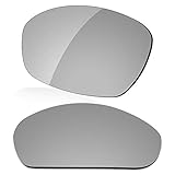 LenzReborn Lente di ricambio polarizzata per occhiali da sole Oakley Straight Jacket 2007 - Altre opzioni, Grigio argento - Polarizzato a specchio, Taglia unica