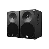 Woxter Dynamic Line Dl-410 BT - Altoparlanti Stereo 2.0 (potenza 150W, BLUETOOTH, Legno, Woofer da 4", 2 tweeter, 3.5 mm, RCA, Bass Reflex di controllo (volume, acuti, bassi), Nero