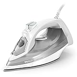 Philips 5000 Series Ferro da Stiro a Vapore - 2400W ,Vapore 40g/min, Colpo di Vapore 160g, Ferro Verticale, Piastra SteamGlide Plus, Bianco/Grigio (DST5010/10)