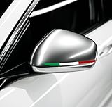 DualColorStampe Adesivi Compatibili con Alfa romeo Giulietta 147 156 159 Mito stickers tricolore per specchietti accessori auto 0192 (TRICOLORE)