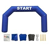 Sayok arco gonfiabile all'aperto arco gonfiabile corridoio arco gonfiabile linea di partenza gara banner arco con ventilatore d'aria per l'evento promozionale (blu)
