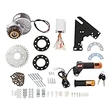 Kit Motore Bici Elettrico Motore Spazzolato 250W 24V Velocità Regolabile Kit Di Conversione Elettrica Con Display LED,Conversione Della Bicicletta Per L'Equitazione