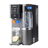 Waterdrop WD-A2 Sistema a Osmosi Inversa, Sistema di Acqua Calda e Fredda, Serbatoio d'Acqua Pura Portatile, Raffreddatore d'Acqua Senza Bottiglia, 6 Impostazioni di Temperatura, 3:1 Puro a Scarico