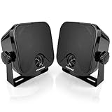 STUDIOFINIX Sistema di altoparlanti stereo impermeabile 10,2 cm 100 W per ATV, UTV, moto, trattore, barca