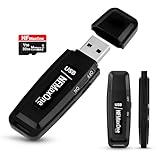 Registratore vocale spia digitale con microSD da 32 GB incluso | Mini registratore audio ideale per riunioni, interviste, lezioni | registratore USB spia portatile con fino a 500 ore di registrazione