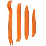Gebildet 4pcs Kit Utensile di Smontaggio per Rimozione Ricambio Riparazione Auto, Cunei in Plastica Leve Refit Set Auto Trim rimozione Installer Pry Strumento Attrezzi Universale