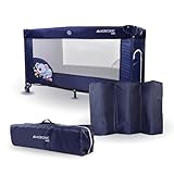 Mobiclinic®, Lettino da viaggio, Culla neonato, 2 in 1, Pieghevole ultracompatto, Materasso rimovibile, Mofli, Fino a 15 kg, Traspirante, Ingresso laterale con cerniera, Box per bambini, Ruote