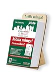 Calendario STRAPPAPENSIERI di Milano "MOLA MINGA" frasi proverbi in dialetto MILANESE con supporto in legno.
