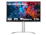 LG 27UP650K Monitor 27" Ultra HD 4K (3840x2160), IPS, HDR 400, DCI-P3 95%, 60Hz, 5ms (GtG), HDMI 2.0, DisplayPort 1.4, AUX, Stand Pivot, Flicker Safe, Bianco