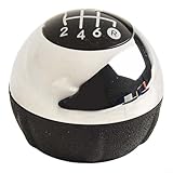 CWOQOCW Pomello del cambio manuale a 6 marce per Fiat 500 500C 2012-2018, pallamano a 6 velocità (nero)