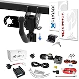 STEINHOF Nuovo gancio di traino estraibile verticale compatibile con BMW Serie 3 Touring/SW VI (FL) F31 03/2014-12/2018 con kit elettrico specifico 13-poli