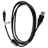 vhbw cavo dati USB (USB standard tipo A) 150cm compatibile con Nikon CoolPix L10, L100, L11, L110, L12, L14, L15, L16, L18, L19, L20, L21 camera