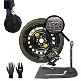 Kit Ruotino di Scorta 17" compatibile con Vw Golf (5,6,7,8) con Cric, Chiave e sacca