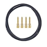 HOUSON Tubo freno idraulico per bicicletta da 2,5 m con inserti connettore a oliva, kit di riparazione per tubi freno a disco BH59