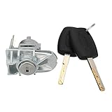 Donkivvy Cilindro serratura portiera anteriore sinistra con 2 chiavi per Ford Focus C-Max S-Max, ricambio 1552849