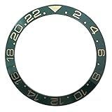 Huayuwa, anello di ricambio in ceramica/alluminio per orologio Rolex GMT da 40 mm, J, lunetta in ceramica