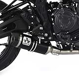 ARROW MARMITTA OMOLOGATA THUNDER ALLUMINIO DARK YAMAHA MT-07 '21 CON FOND.CARBY PER COLLETTORI 71758MI/KZ ARROW