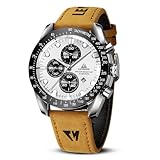 LN LENQIN Orologio Uomo Orologi Analogici Al Quarzo Da Uomo Impermeabili 30M Orolog Da Lavoro Alla Moda Con Datario Orologio in Pelle