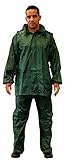 Gahibre Tuta da acqua completa | Impermeabile pieghevole e leggero | Tuta impermeabile da lavoro | Pantaloni e giacca | Colore verde, taglia M