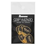 Ibanez PPA16MSGYE - Confezione da 6 plettri della serie Wizard Sand Grip, 1,0 mm, colore giallo 0.8mm Yellow