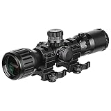 SPINA OPTICS 3-9X32 Cannocchiale da puntamento, AO, RGB Mil-dot, QD Rings, Nero (Mirino + QD mount)