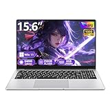 PC Portatile 15,6 Pollici, Notebook Win 11 8Go LPDDR4 256Go SSD, Laptop Celeron N4000 CPU, Computer Portatile sottile e leggero schermo FHD 180° Mini-HDMI 2*USB3.0 WiFi5 BT4.2 Espansione SSD 1TB