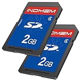 INDMEM Scheda SD 2 GB 2 Packs Class 4 MLC Secure Digital Flash Memory Card Camera Card