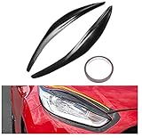, per Ford Fiesta MK7 MK7.5 2012-2017 Auto Faro Sopracciglio Copertura Trim Testa della Lampada della Luce Sticker Palpebre Trim Copertura