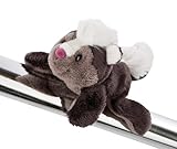 NICI- Animal Magnete MagNICI puzzola Chiala Skunk 12cm, Colore Nero/Grigio, 12 cm, 47335
