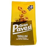 Gran Pavesi Snack Tarallini Olio di Oliva ed Extra Vergine, Senza Olio di Palma - Confezione da 256 g